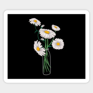 Daisies Chamomile Marguerites Bouquet Retro Daisy Flowers Sticker